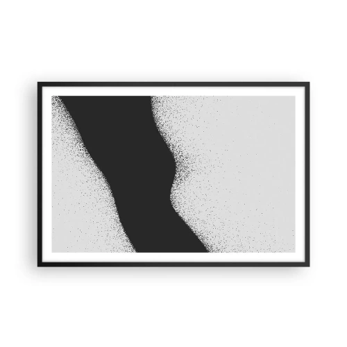 Poster in cornice nera - Equilibrio fluido - 91x61 cm