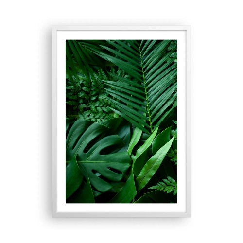 Poster in cornice bianca - Avvolti nel verde - 50x70 cm