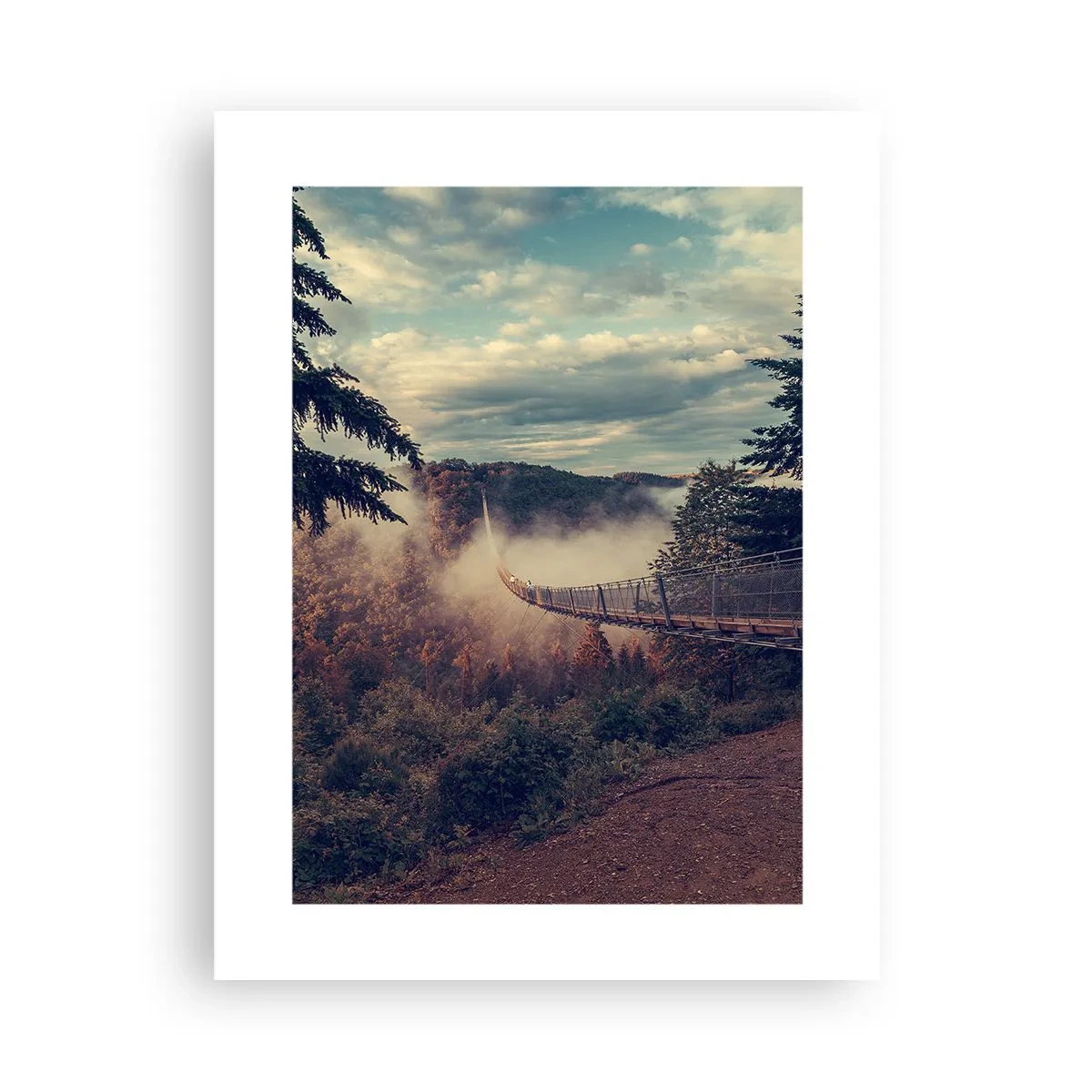 Poster - Sopra il bosco autunnale - 30x40 cm