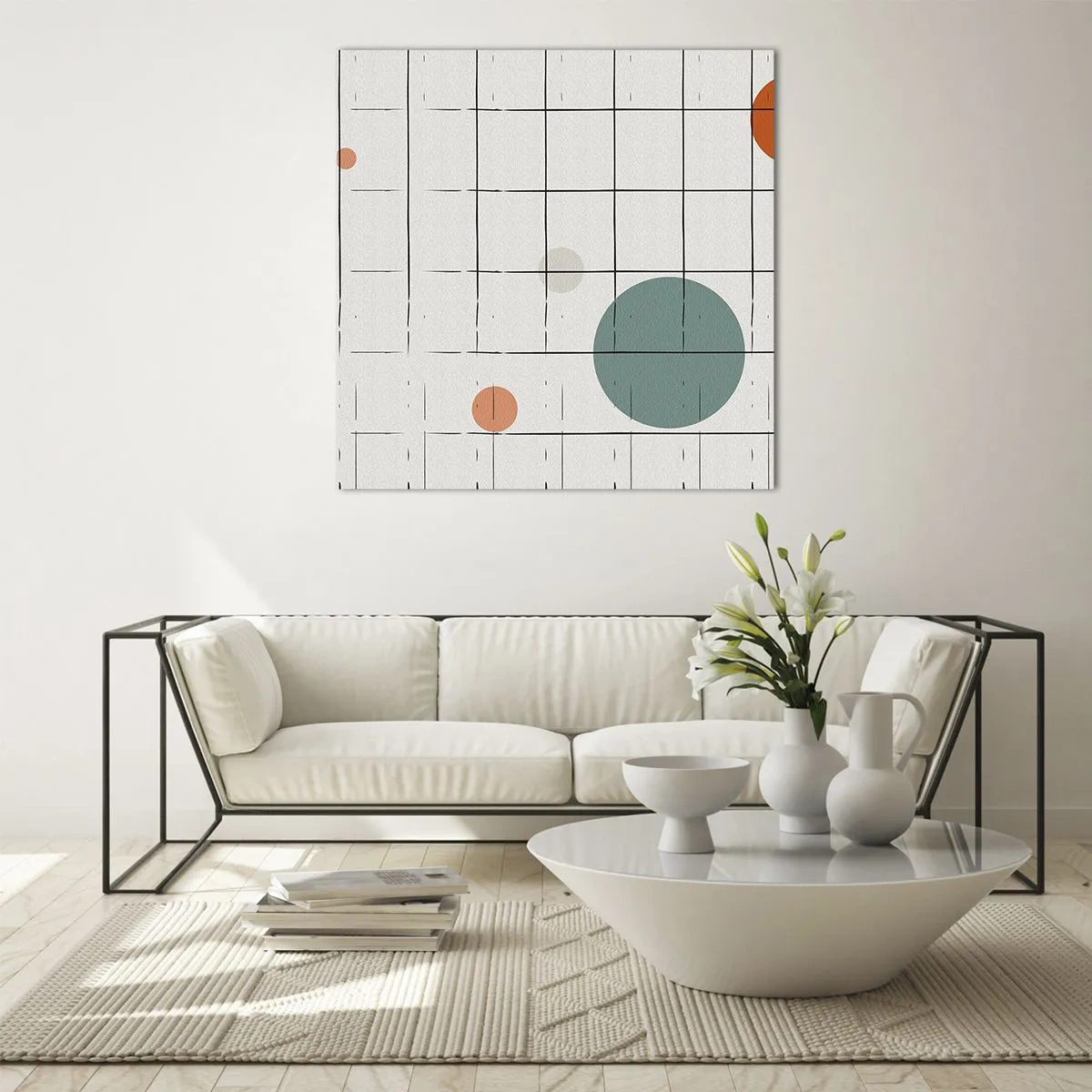 Quadro su vetro - Prigionieri. Noi o loro? - 70x70 cm