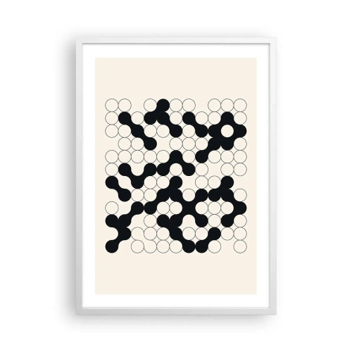 Poster in cornice bianca - Gioco cinese: variazione - 50x70 cm