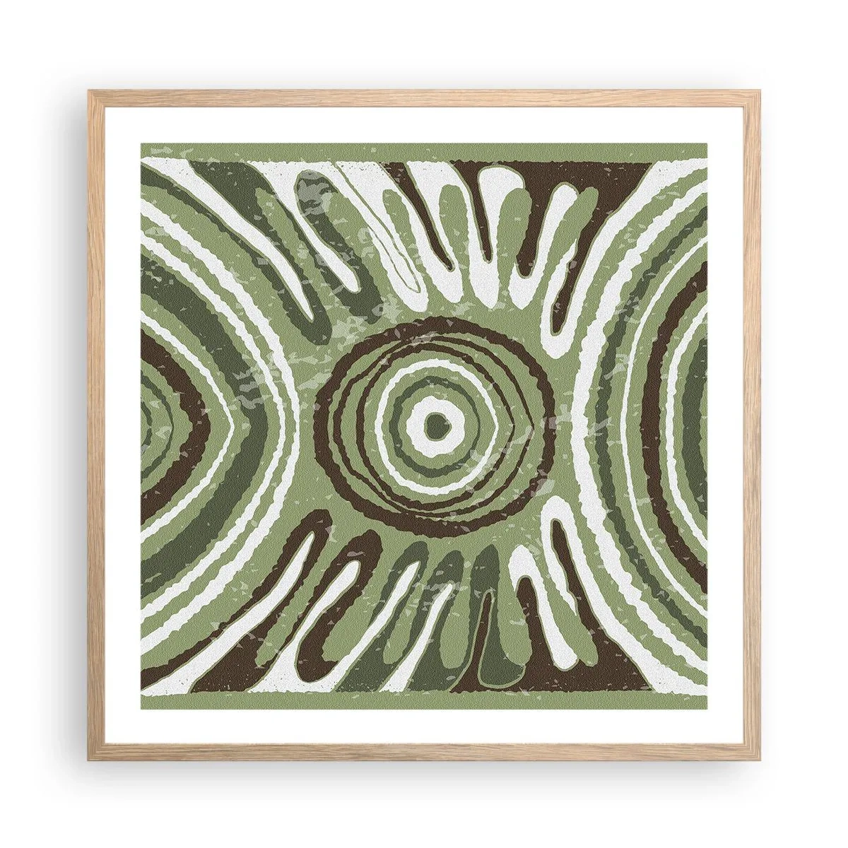 Poster in cornice rovere chiaro - Esplosione di emozioni - 60x60 cm