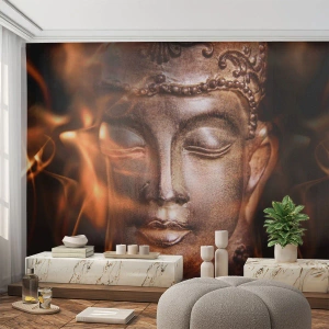 Fotomurali Premium Sand - Esiste solo qui e ora - Budda, Religione, Asia - 200x140 cm