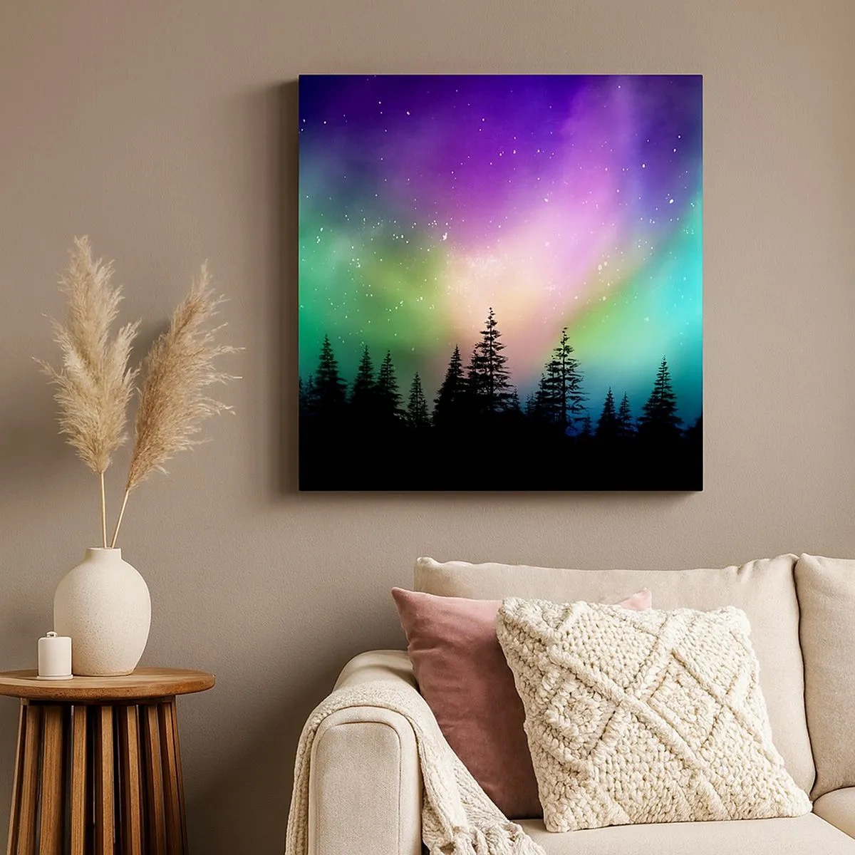 Quadro su tela - Stampe su Tela - Magia bianca - 30x30 cm