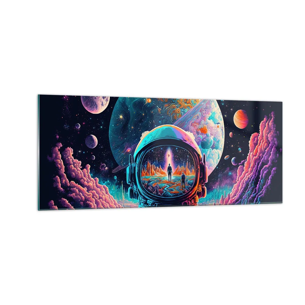 Quadro su vetro - I filosofi non l'avevano pensato - 100x40 cm