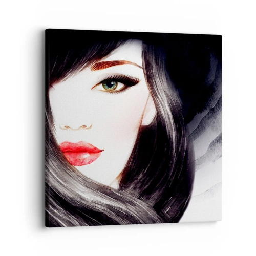 Quadro su tela - Stampe su Tela - Sguardo di zaffiro - 30x30 cm