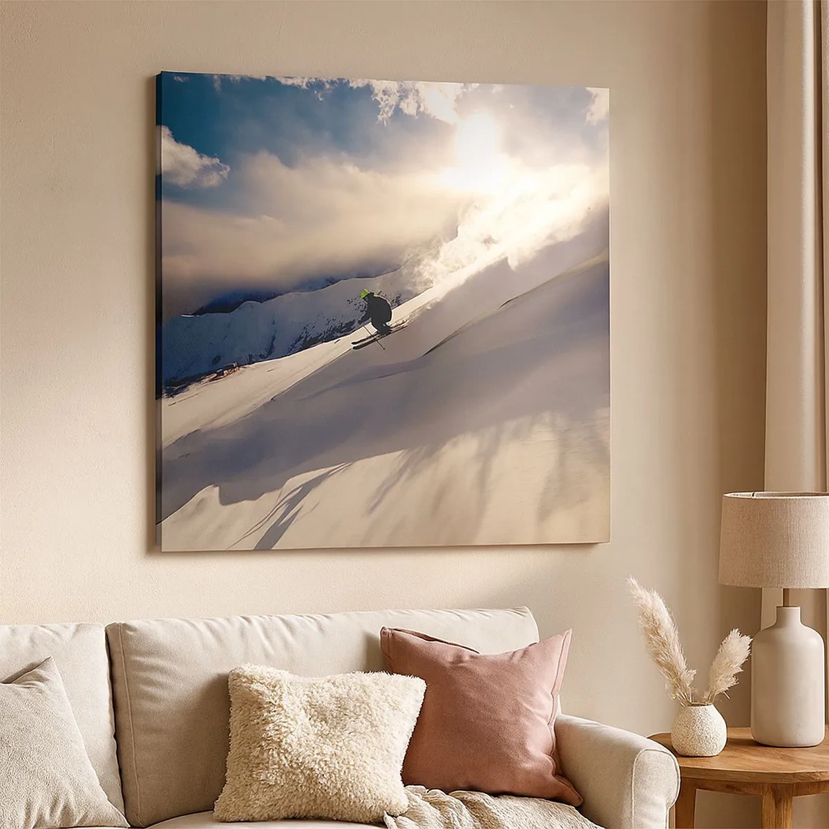 Quadro su tela - Stampe su Tela - Sfida dei monti accettata - 30x30 cm