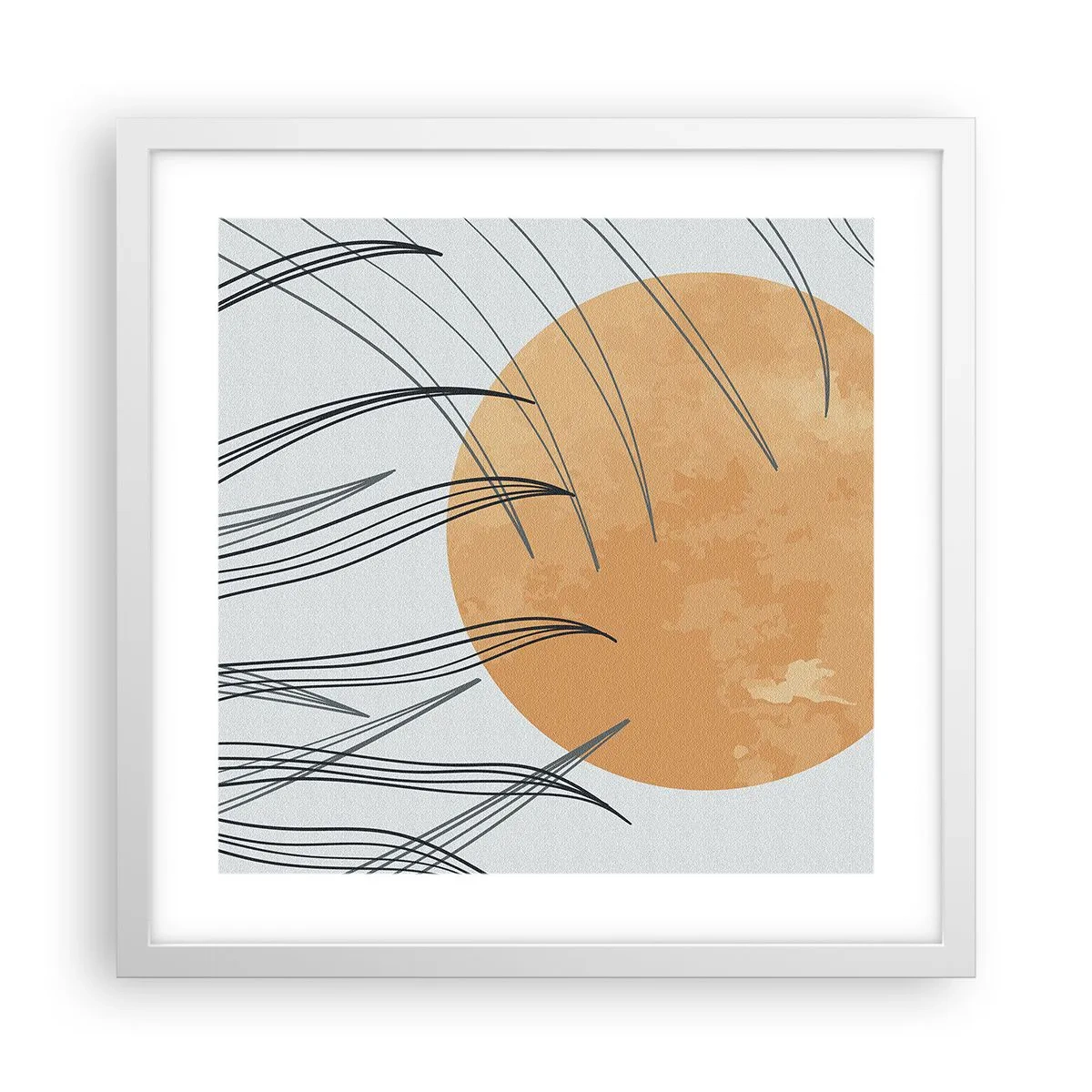 Poster in cornice bianca - Sempre verso il sole - 40x40 cm