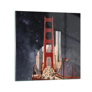 Quadro su vetro - Sempre al centro - 60x60 cm