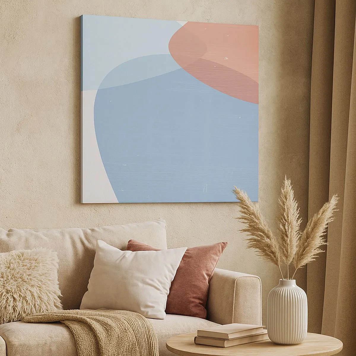 Quadro su tela - Stampe su Tela - Legami pastello - 30x30 cm