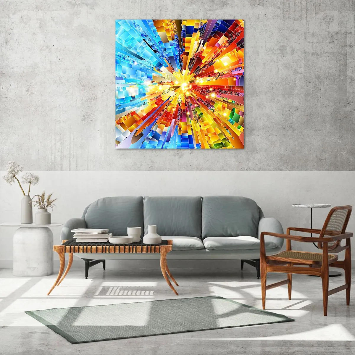 Quadro su vetro - In medias res - 60x60 cm