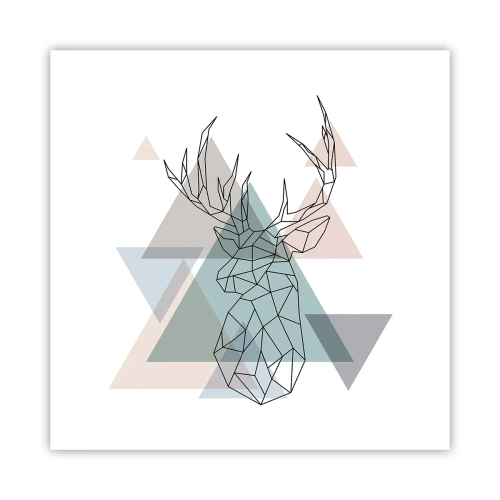 Poster - Nel bosco geometrico - 60x60 cm