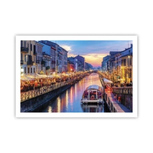 Poster - Sera di luce e di divertimento - 91x61 cm