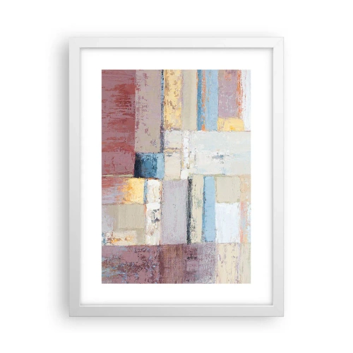 Poster in cornice bianca - La pace della geometria - 30x40 cm