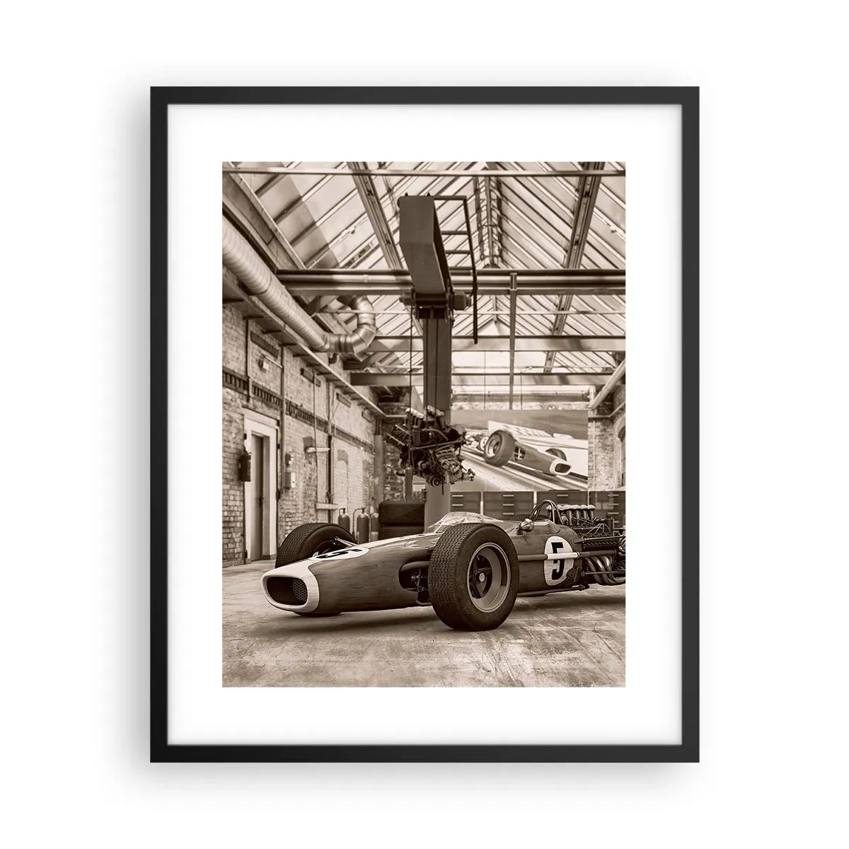 Poster in cornice nera - Il riposo del vincitore - 40x50 cm