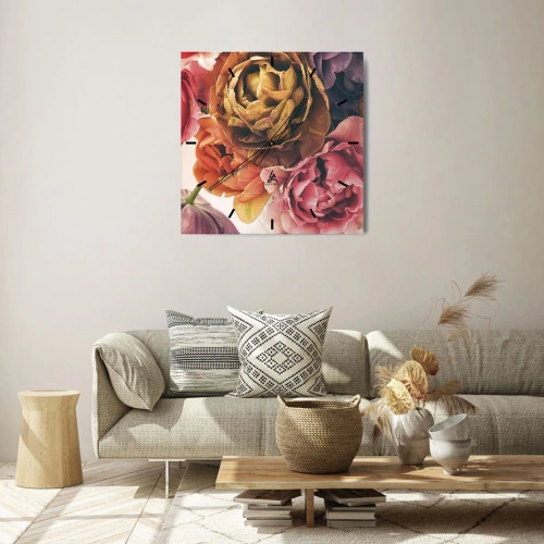 Orologio da parete - Orologio in Vetro - La festa della vita - 40x40 cm