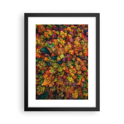 Poster in cornice nera - Il bouquet degli alberi d'autunno - 30x40 cm