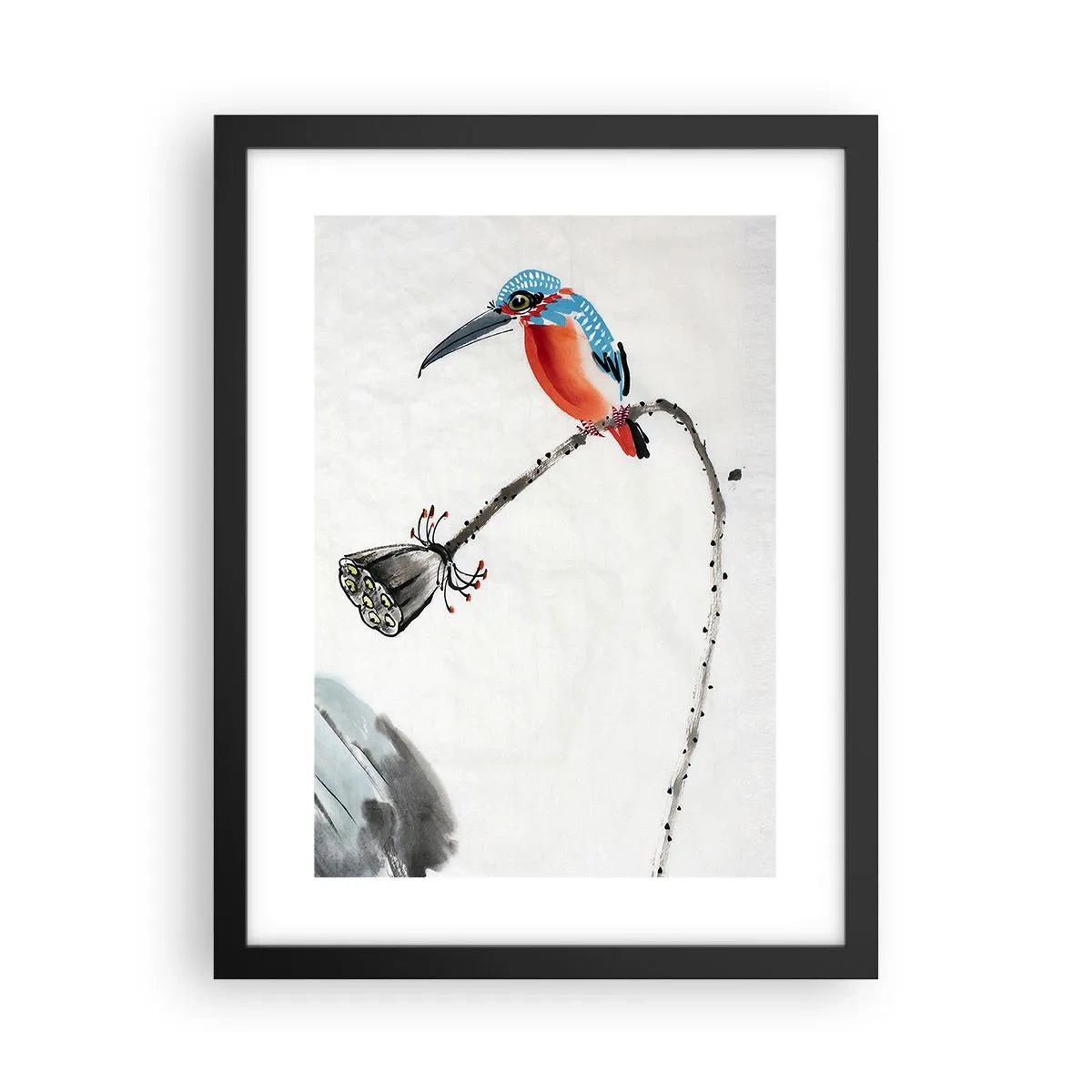 Poster in cornice nera - La vita del prato - 30x40 cm