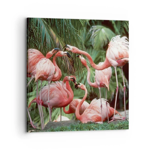 Quadro su tela - Stampe su Tela - Pettegolezzi pomeridiani - 70x70 cm