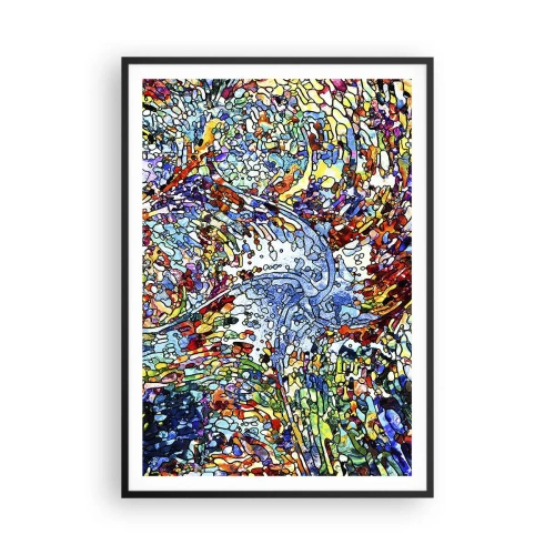 Poster in cornice nera - Vetrate a gocce - 70x100 cm