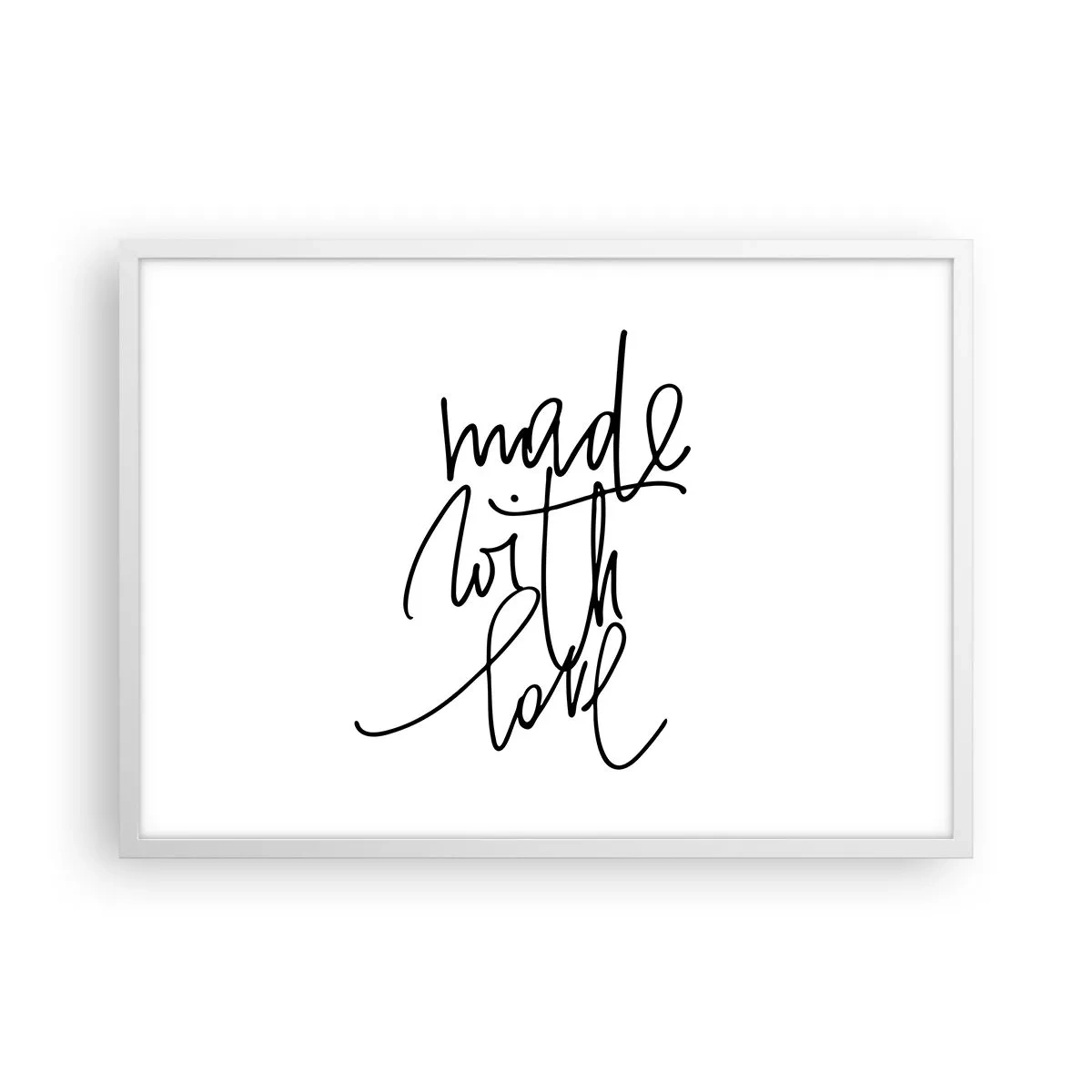 Poster in cornice bianca - La migliore marca - 70x50 cm