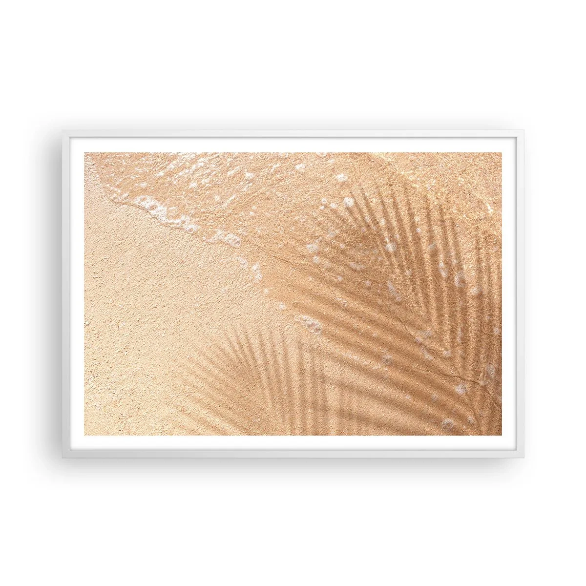 Poster in cornice bianca - Ombra di un'estate bollente - 100x70 cm