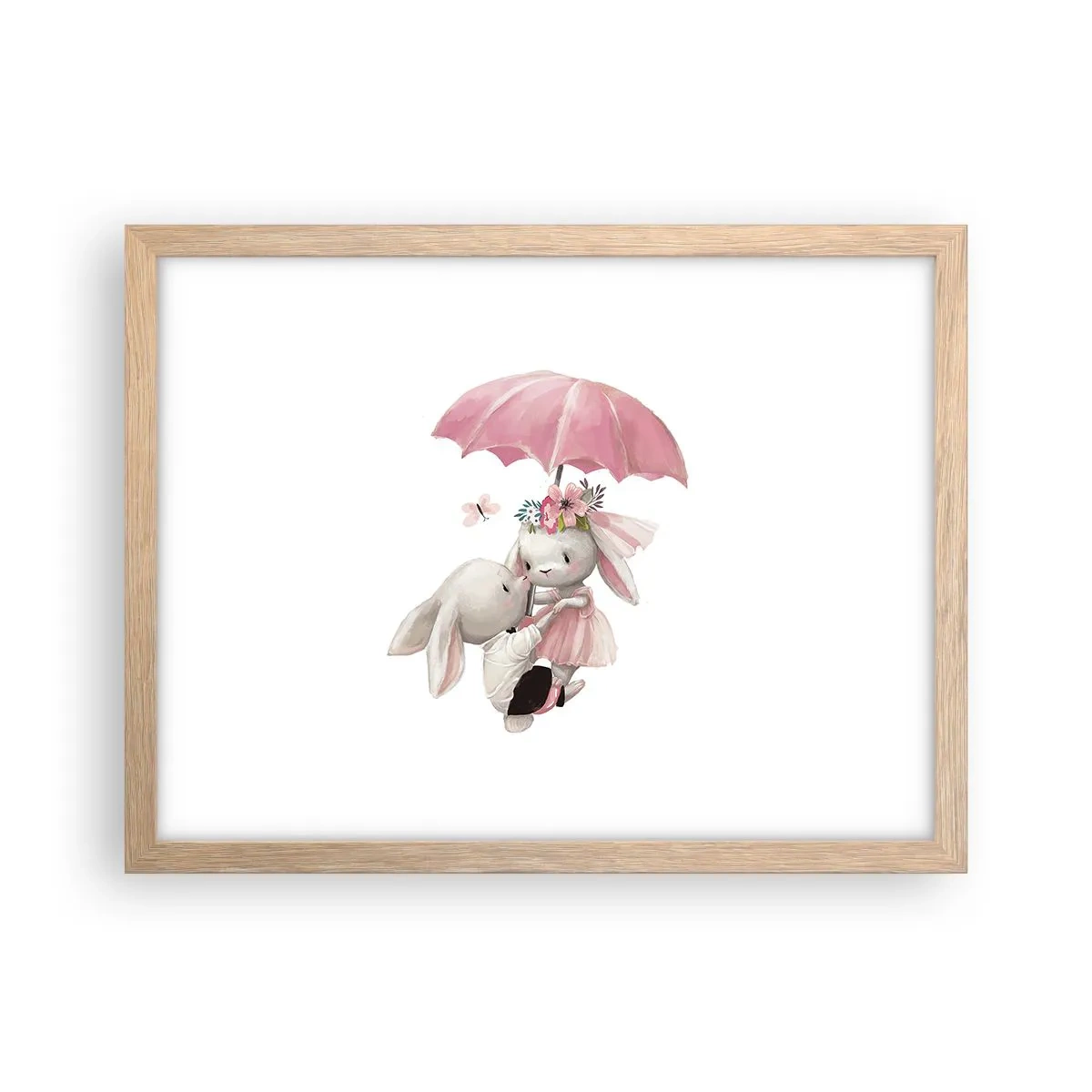 Poster in cornice rovere chiaro - Questo è proprio amore - 40x30 cm