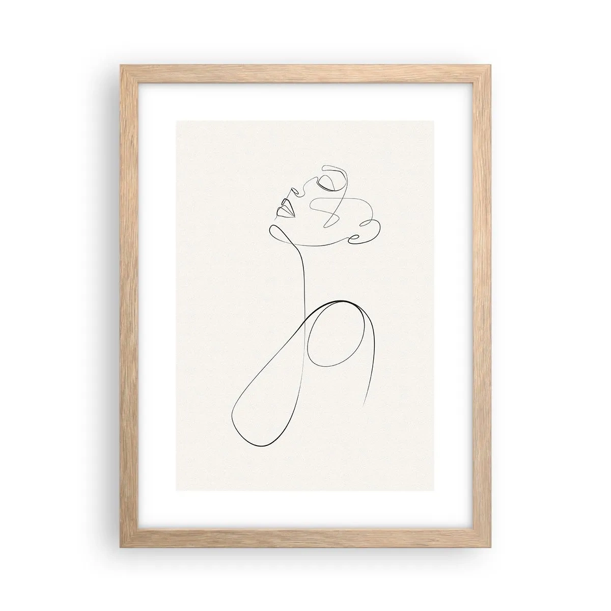 Poster in cornice rovere chiaro - Avvolta nei sogni - 30x40 cm