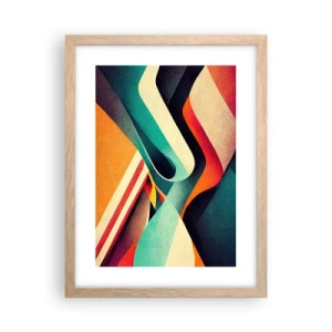 Poster in cornice rovere chiaro - Composizione intensa - 30x40 cm