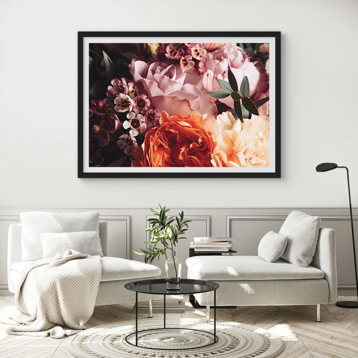 Poster in cornice nera - Avvolti dalla bellezza - 50x40 cm