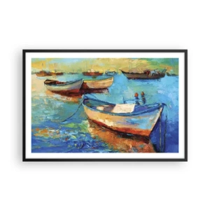 Poster in cornice nera - Nella baia del sud - 91x61 cm