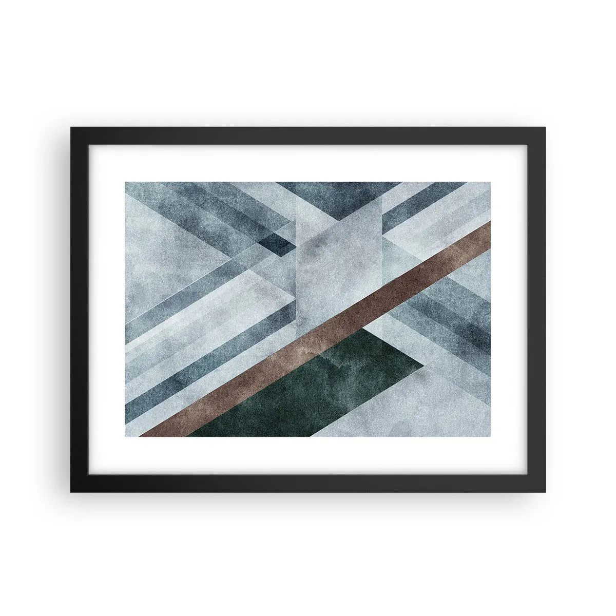 Poster in cornice nera - La ricercata eleganza della geometria - 40x30 cm
