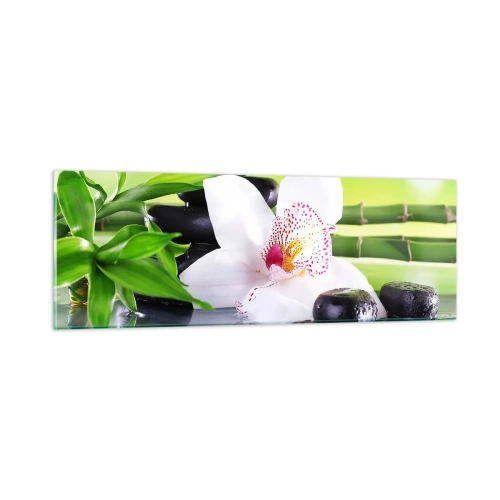Quadro su vetro - Freschezza rinfrescante - 90x30 cm