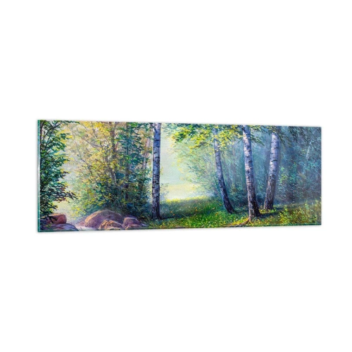 Quadro su vetro - Scena di beatitudine - 90x30 cm