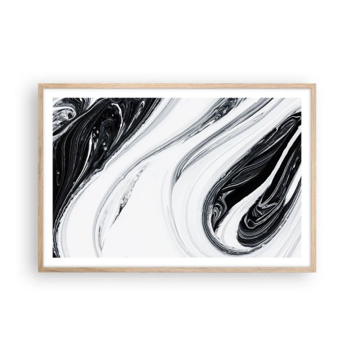 Poster in cornice rovere chiaro - L'unione degli opposti - 91x61 cm