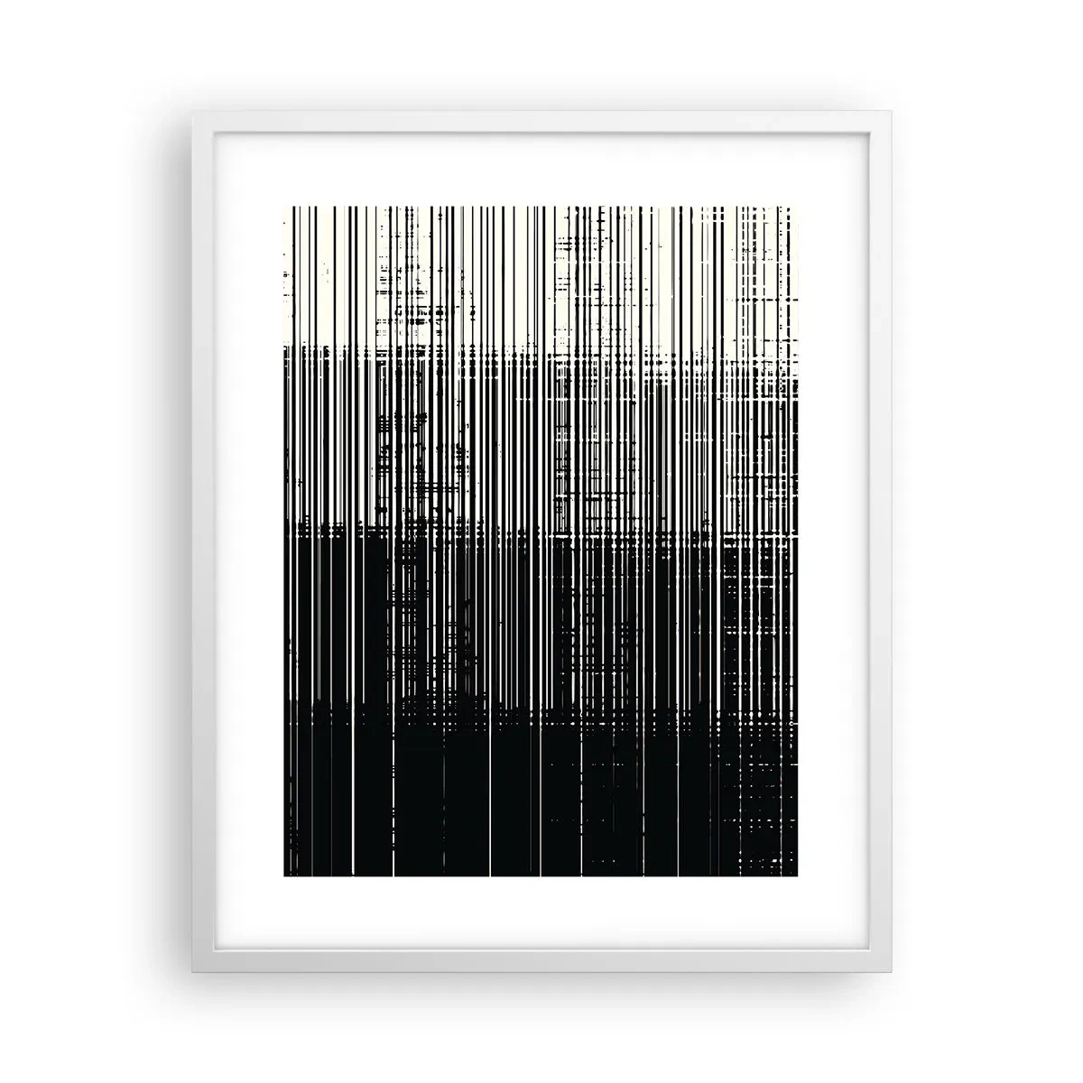 Poster in cornice bianca - Onde e vibrazioni - 40x50 cm