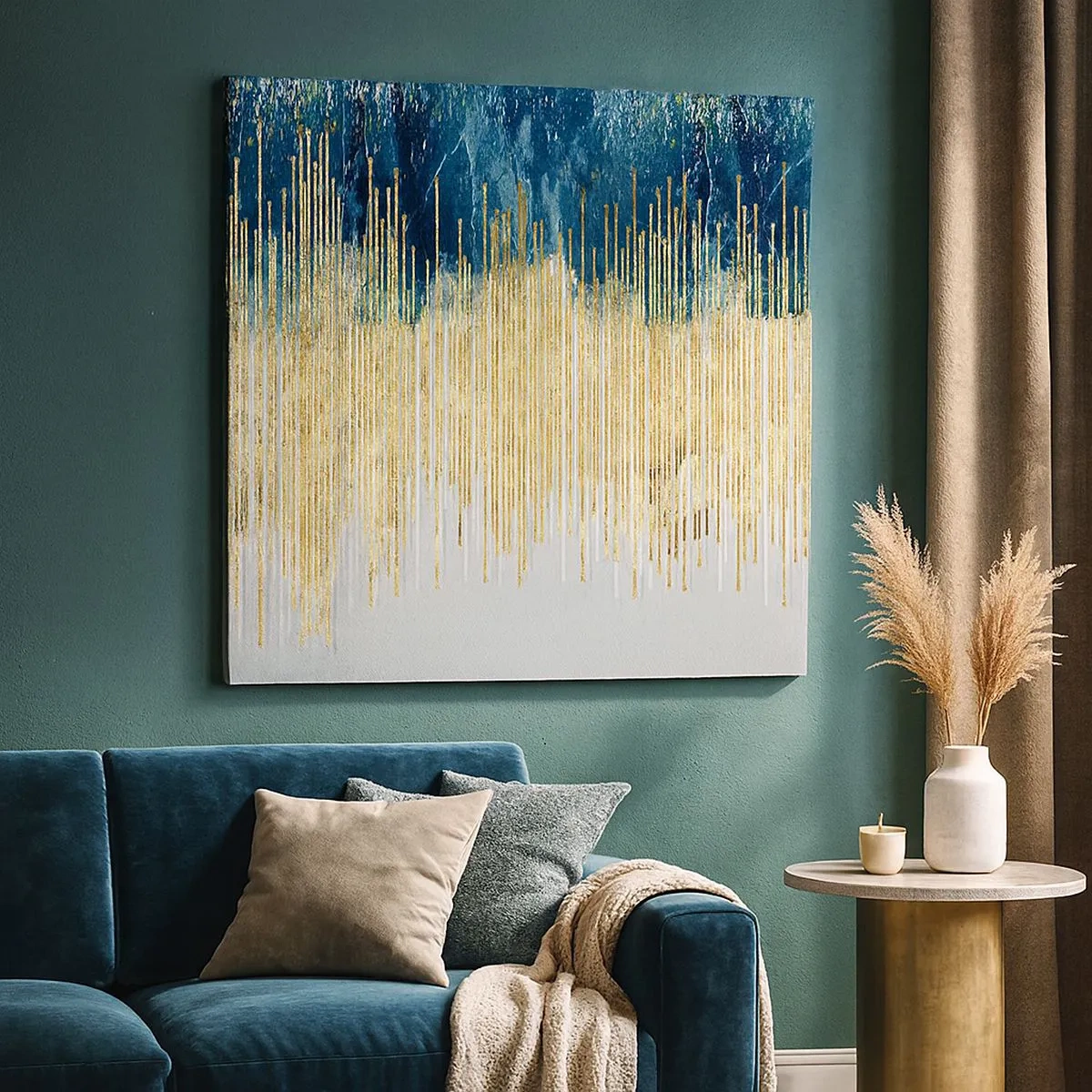 Quadro su tela - Stampe su Tela - Confine dorato - 30x30 cm