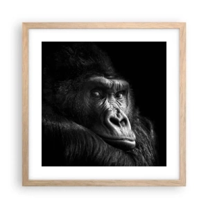 Poster in cornice rovere chiaro - E cosa guardi? - 40x40 cm