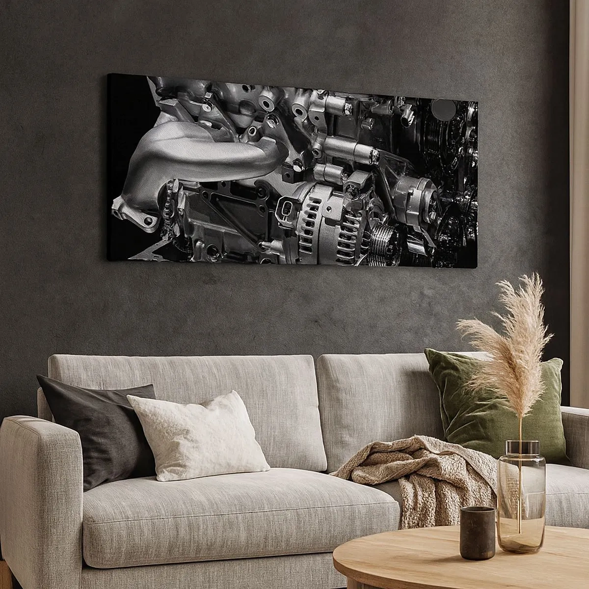 Quadro su tela - Stampe su Tela - D'acciaio, bello, forte - 100x40 cm