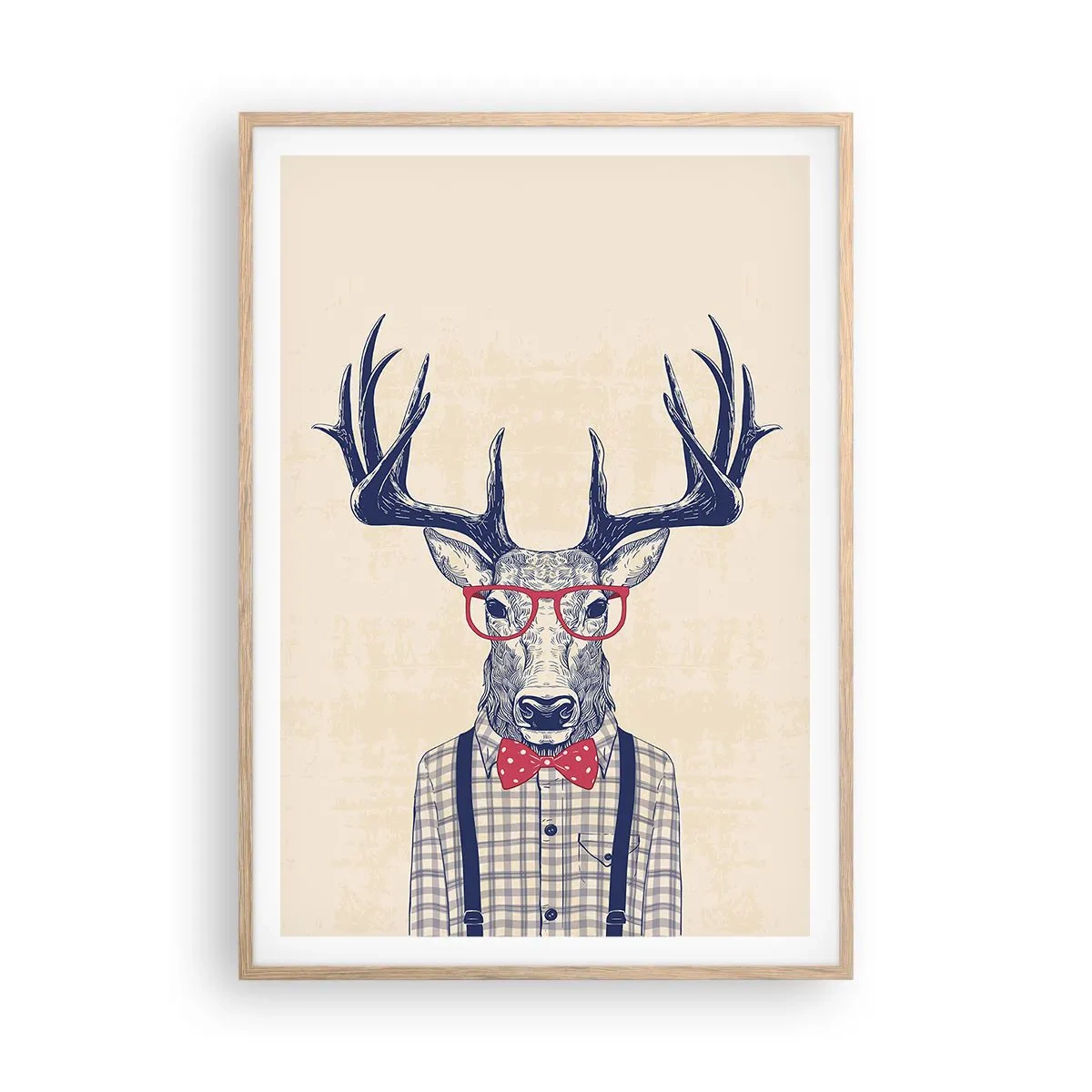 Poster in cornice rovere chiaro - Divertente stravaganza - 70x100 cm