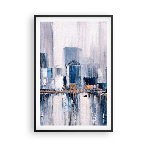 Poster in cornice nera - Impressione di New York - 61x91 cm