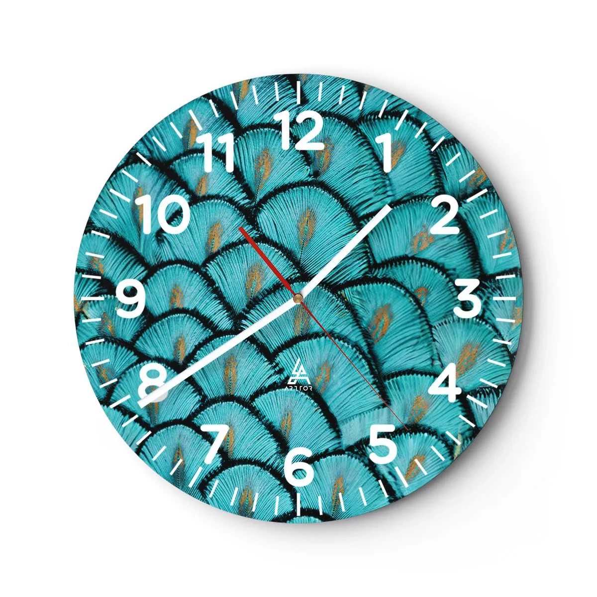 Orologio da parete - Orologio in Vetro - La grande festa delle piume - 40x40 cm