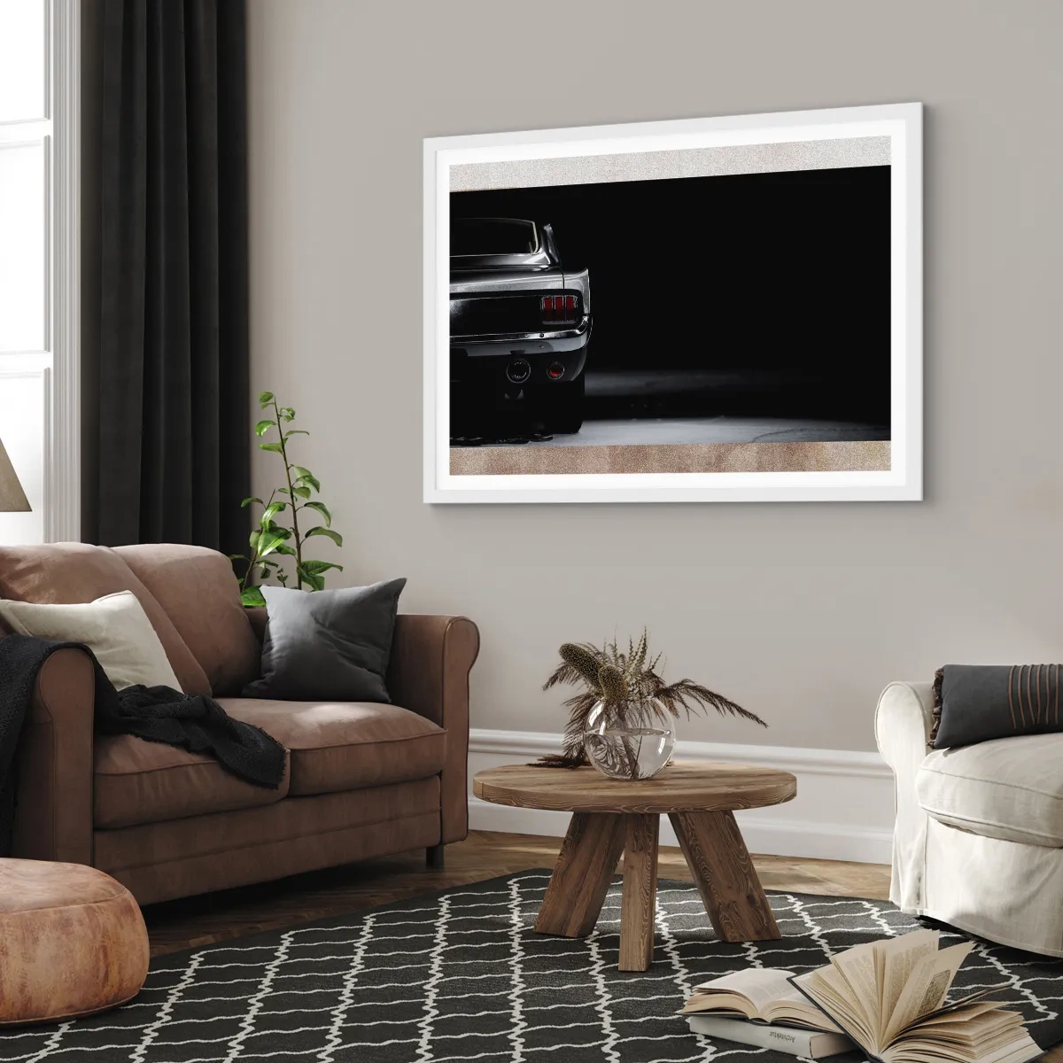 Poster in cornice bianca - Il fascino del classico - 100x70 cm