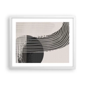 Poster in cornice bianca - Andata e ritorno - 50x40 cm