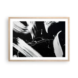 Poster in cornice rovere chiaro - Spezzando l'oscurità - 70x50 cm
