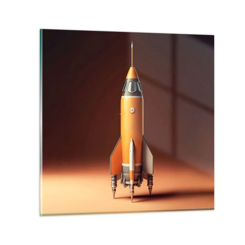 Quadro su vetro - Si inizia dai sogni - 30x30 cm