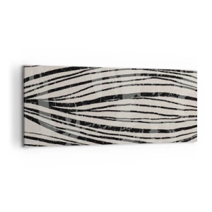 Quadro su tela - Stampe su Tela - Una palude di linee - 100x40 cm