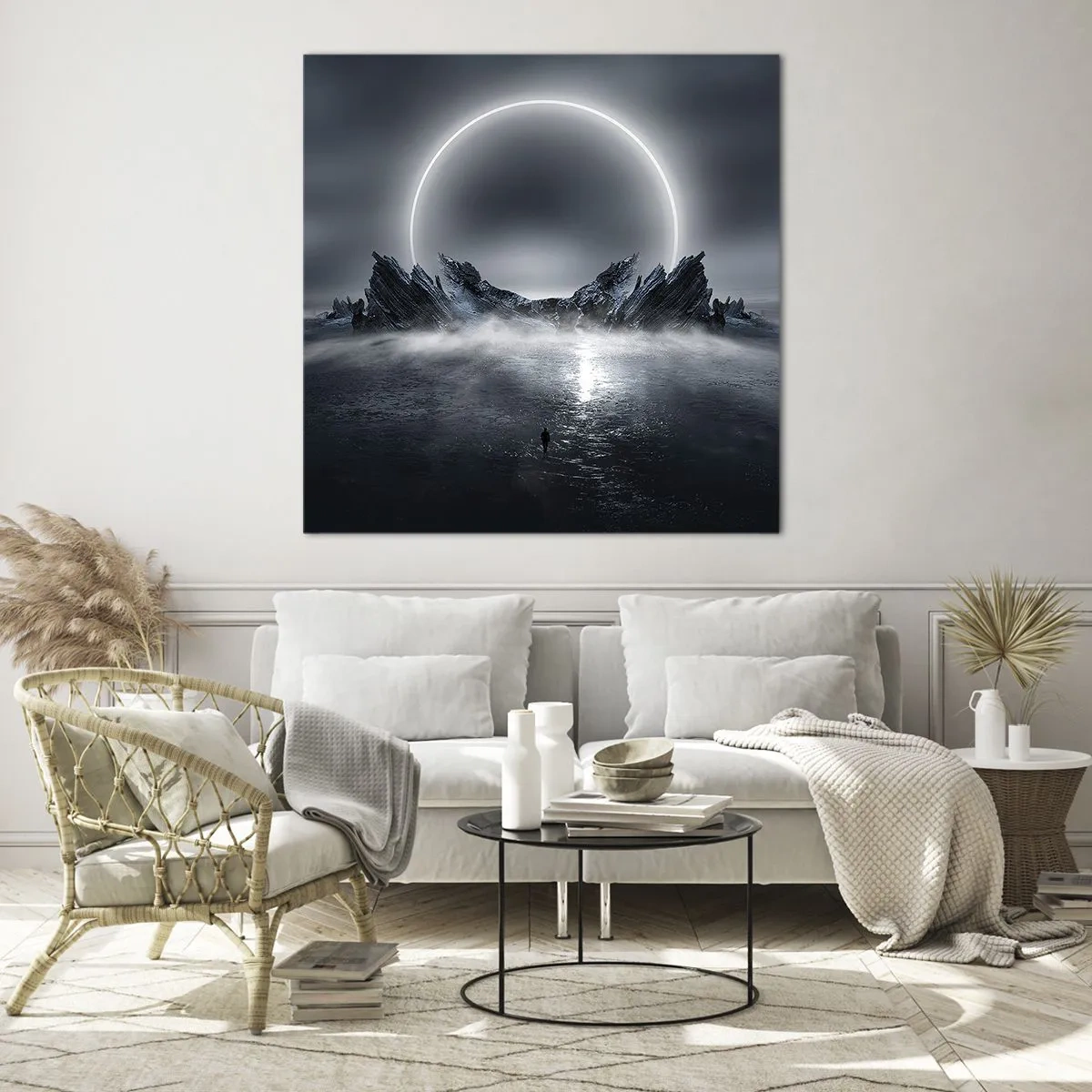 Quadro su vetro - La fine del racconto - 70x70 cm