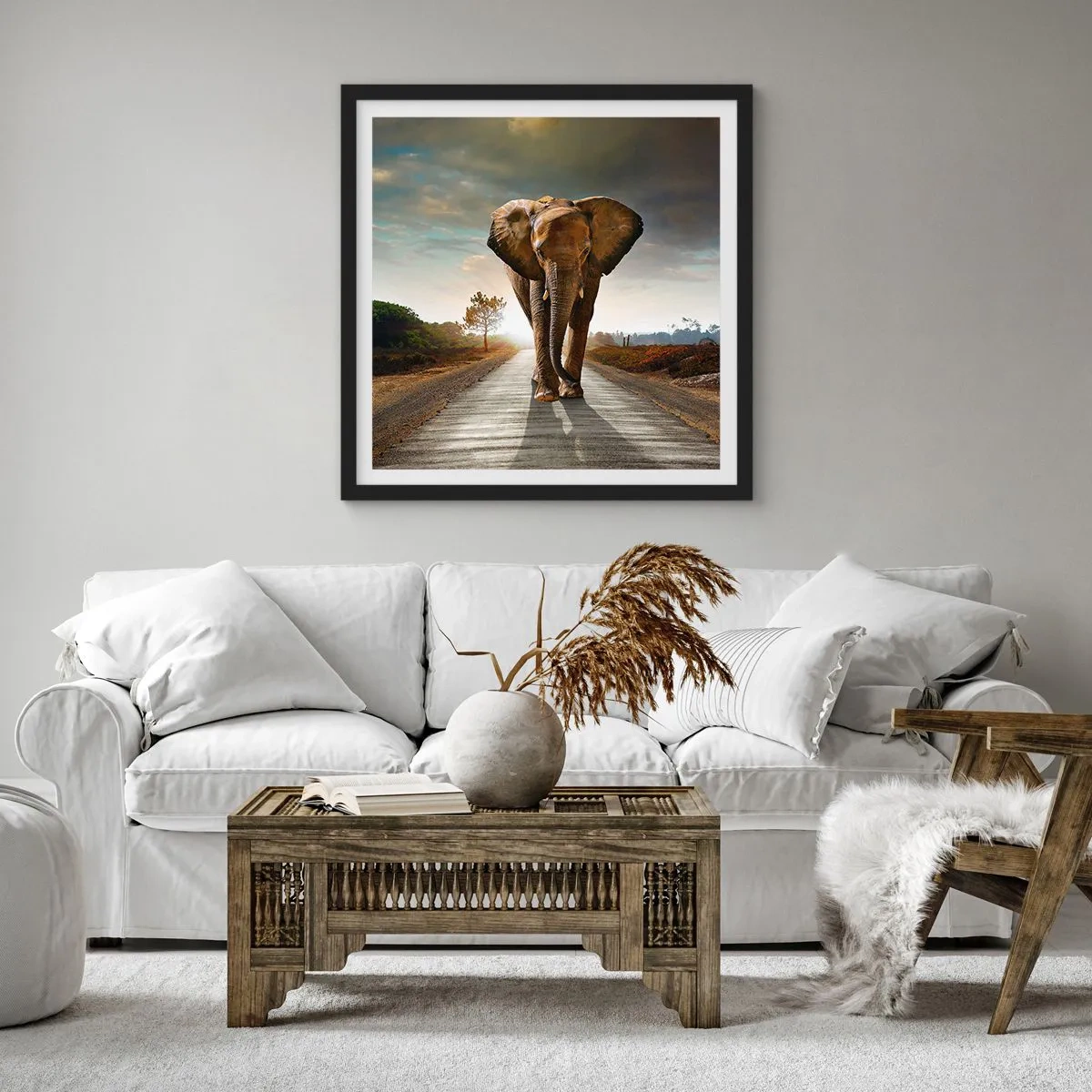 Poster in cornice nera - E non nel negozio di cristalli - 40x40 cm