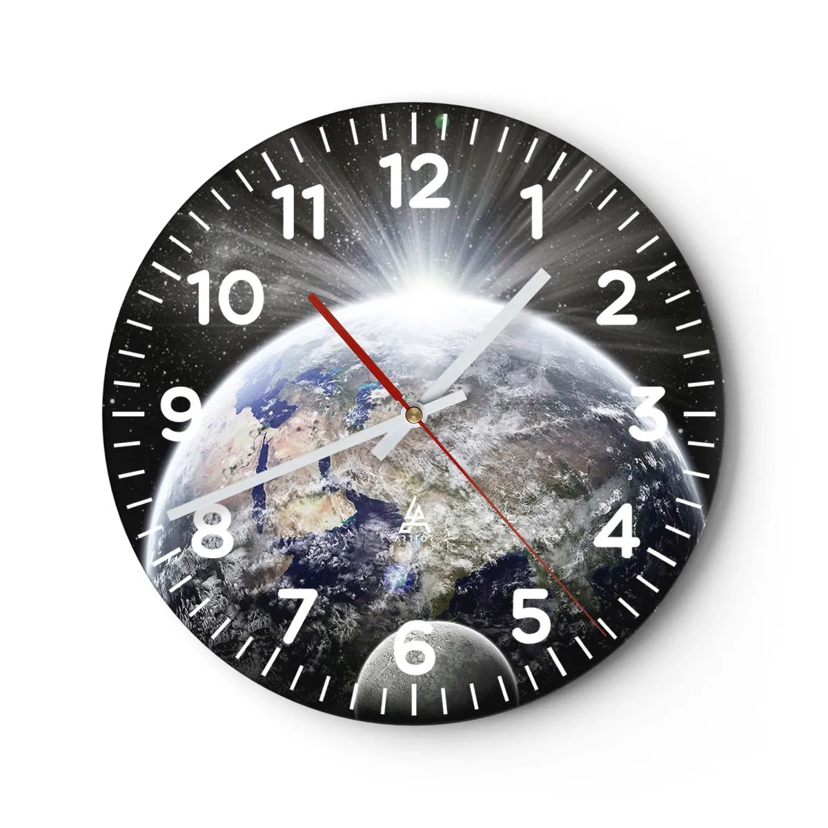 Orologio da parete - Orologio in Vetro - In pieno splendore - 30x30 cm